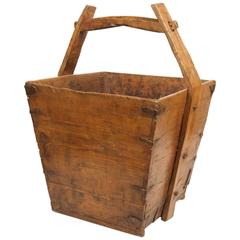 19th Century Japanese Wood Bucket