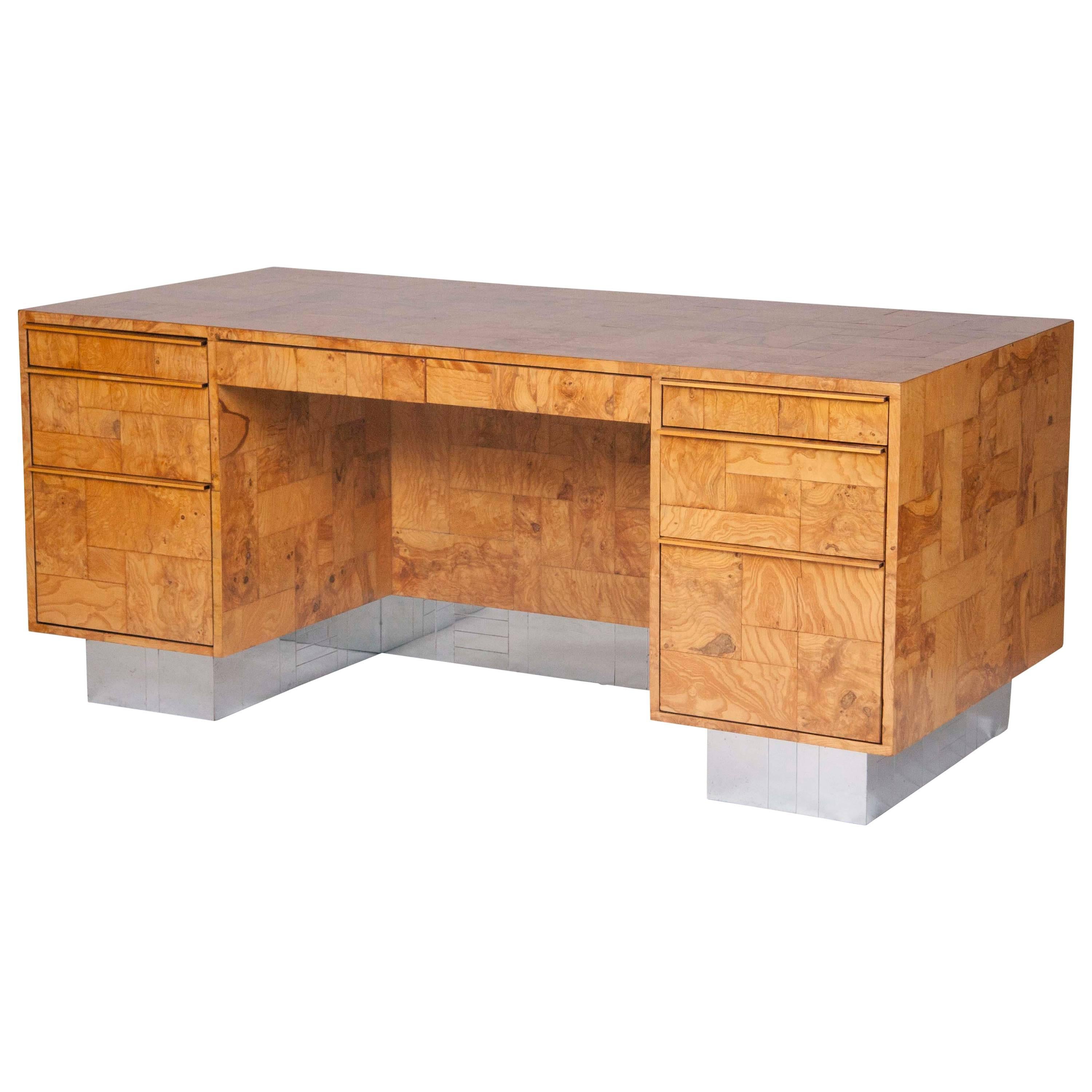 Signed Desk Designed by Paul Evans in the Cityscape Style