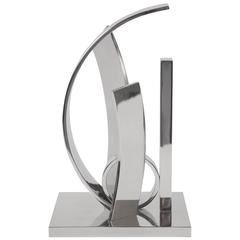 "Surge" Polished Aluminum Sculpture by Alexander Liberman 11