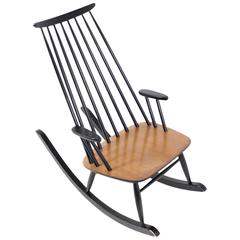 Vintage Finnish Rocking Chair by Varjosen Puunjalostus for Uusikylä, 1960s 3
