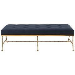 Polished Italian Brass Bench