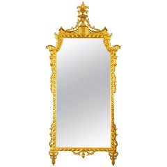 Antique Large Venetian Giltwood Wall Mirror