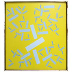 Op Art Painting "Plus Or Minus" by Peter Deutsch, 1968 9