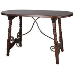 Monterey Attributed Oval Console Table