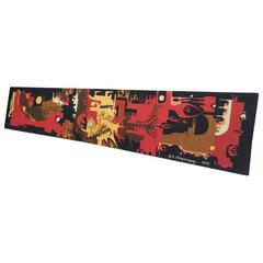 J.M. Magrangeas, Large Tapestry Dated 1972