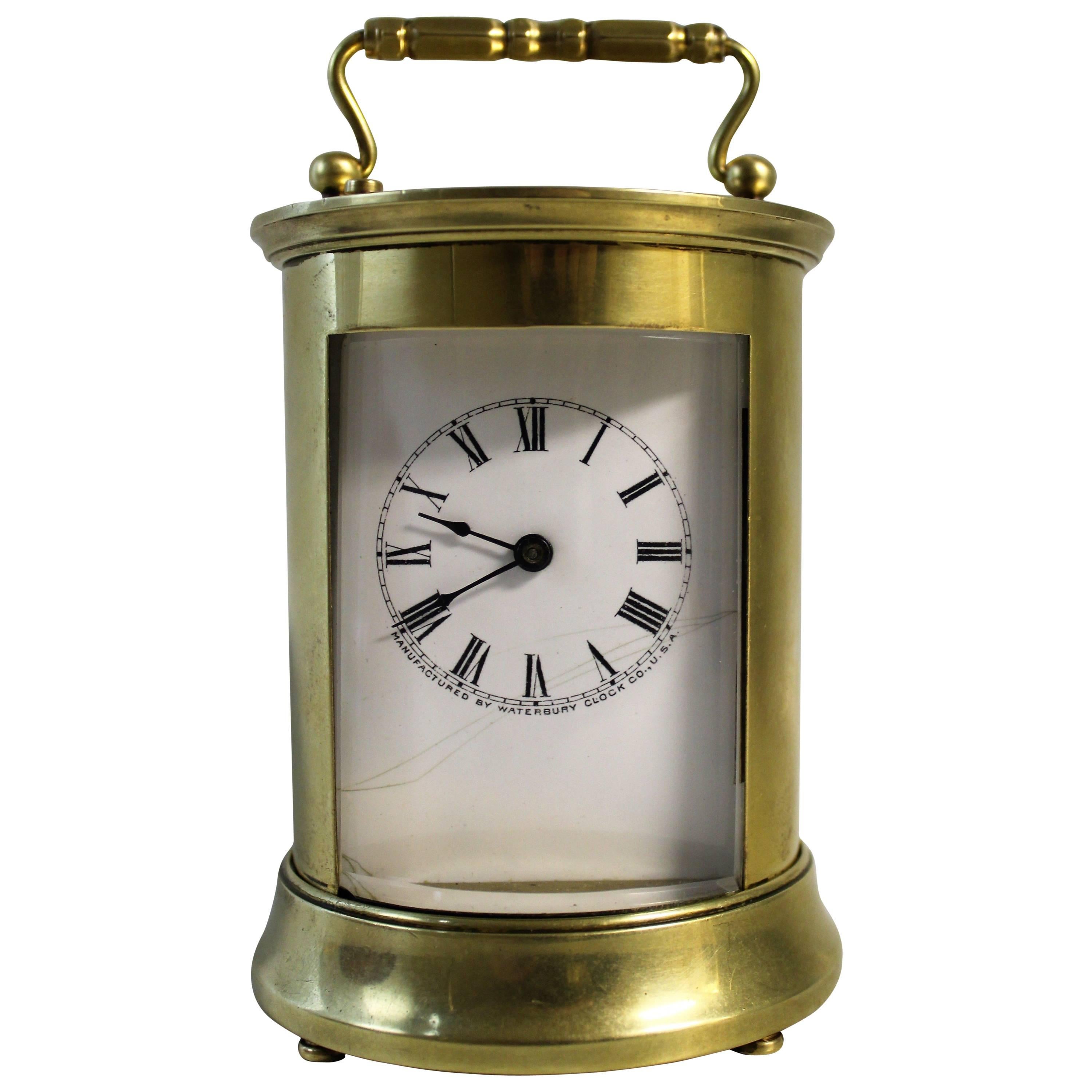 Reiseuhr des 19. Jahrhunderts von Waterbury Clock Co., USA im Angebot