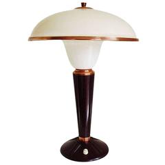 Art Deco Bakelite Table Lamp by Eileen Gray for Jumo, France