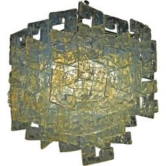Carlo Nason for Mazzega, Opaline Chandelier Made of Modular Elements 10