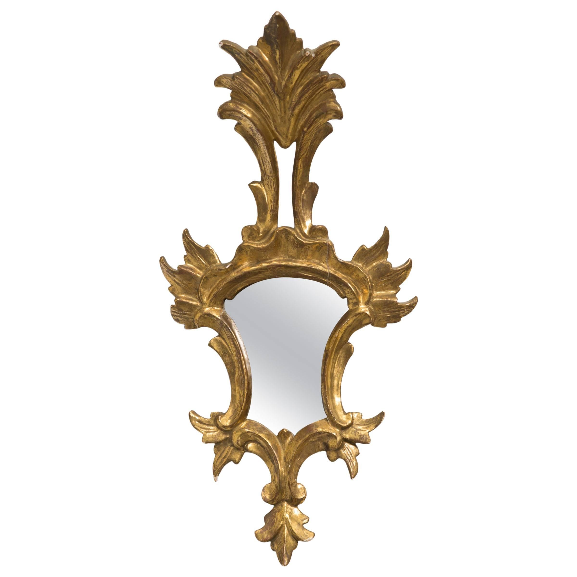 Giltwood Italian Small Mirror