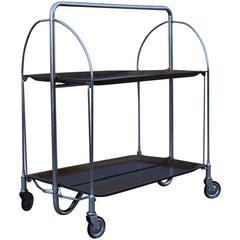 1970s Modern Folding Tea Cart 8
