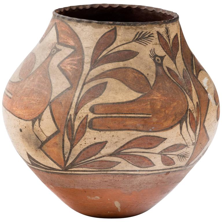 Turn of the Century Zia Pueblo Pottery Olla For Sale at 1stdibs