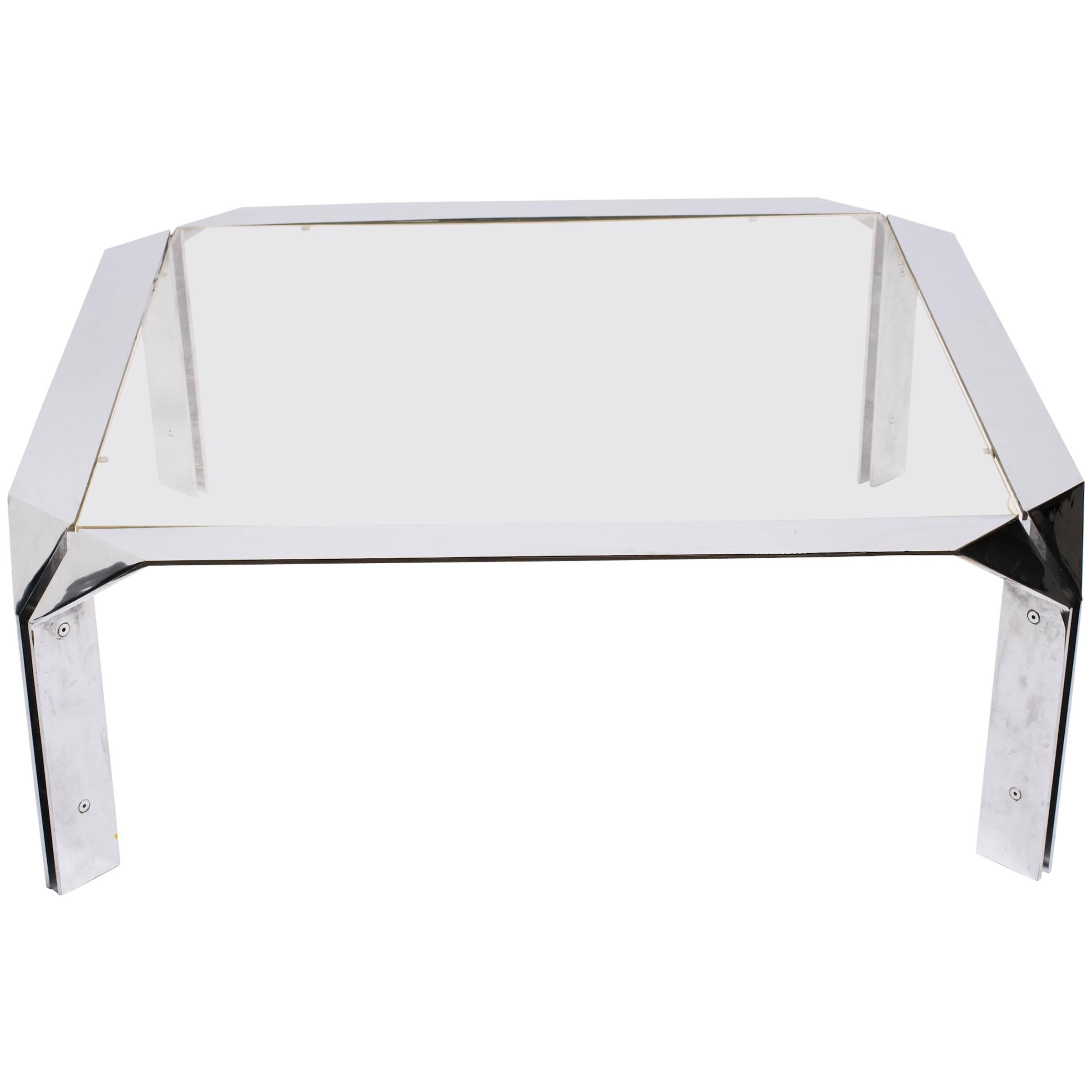 Design Institute of America Chrome Coffee Table