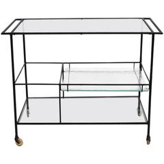 1950s Outdoor Iron Bar Cart