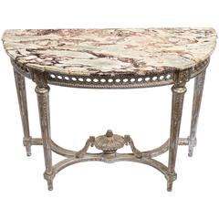 1940s French Marble-Top Console 10