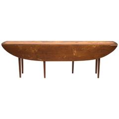 8 Foot Long Drop Leaf Farm Table