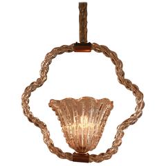 Mid-Century Barovier and Toso Murano Glass Chandelier 10