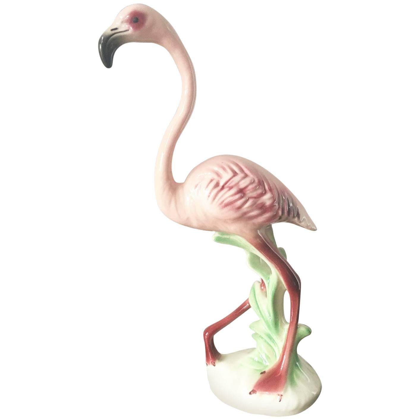 Vintage Pink Flamingo Figurine For Sale