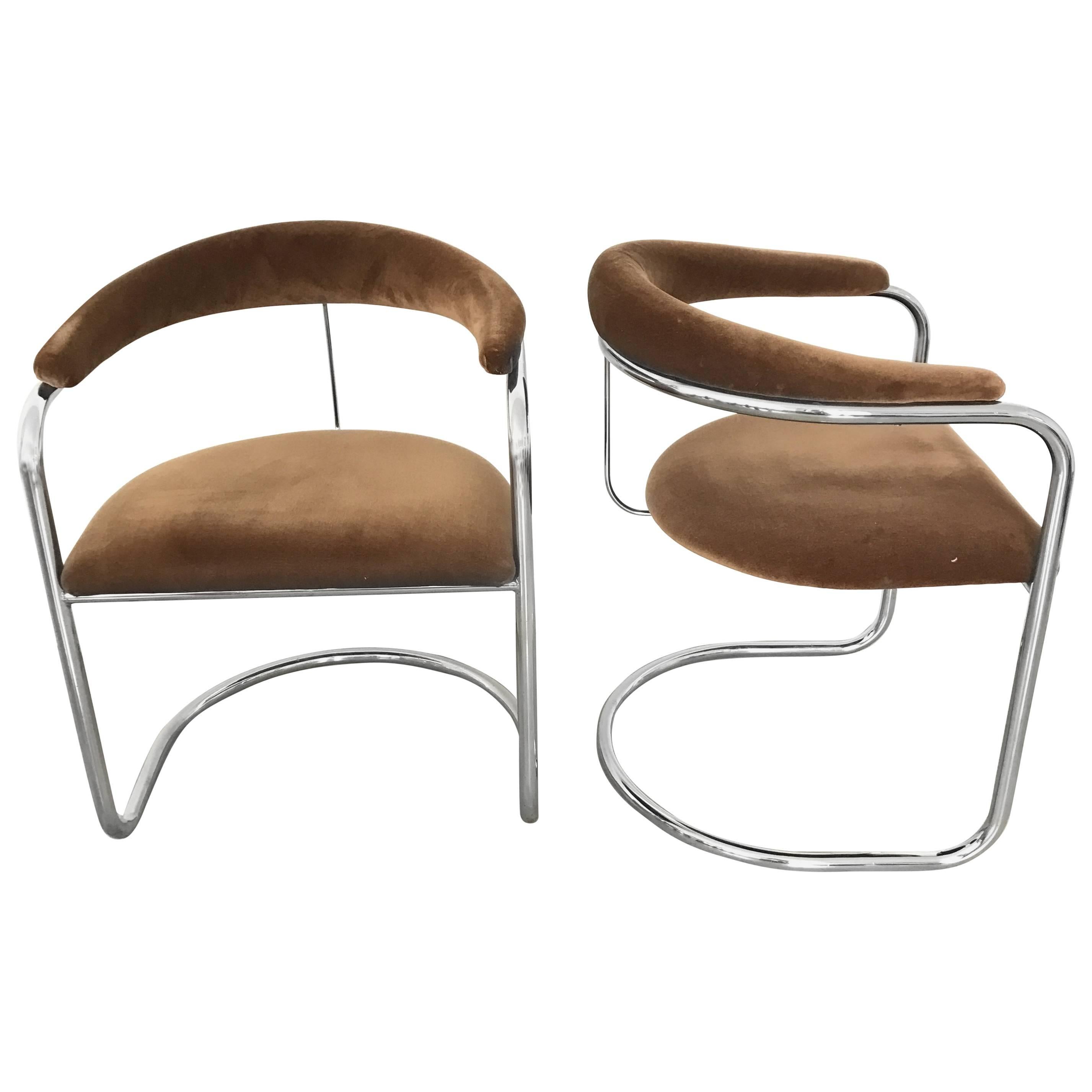 Pair of Anton Lorenz Model SS33 Chairs for Thonet