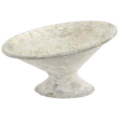French Cement Saucer Planter