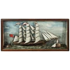 Good Quality 19th Century Ship Diorama