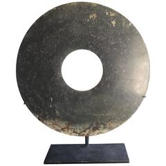 Important Large Ancient China Jade Bi Disc- 2000 BC, Private Collection 11