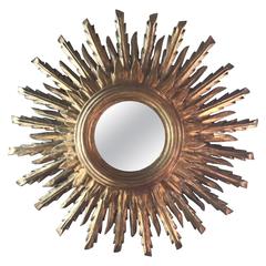 Mid-20th Century Spanish Double Sunburst Mirror