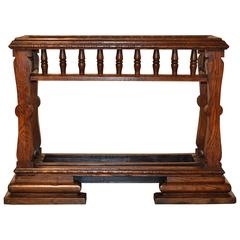 Antique 19th Century English Oak Umbrella Stand