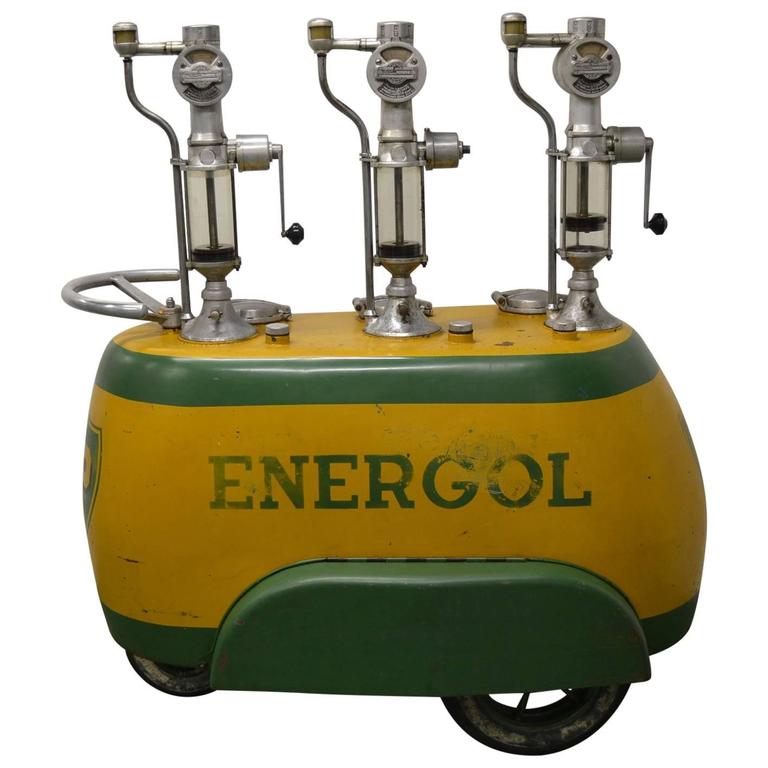 1950 BP Energol Triple Oil Distributor For Sale at 1stdibs