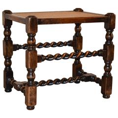 19th Century English Cane Top Stool