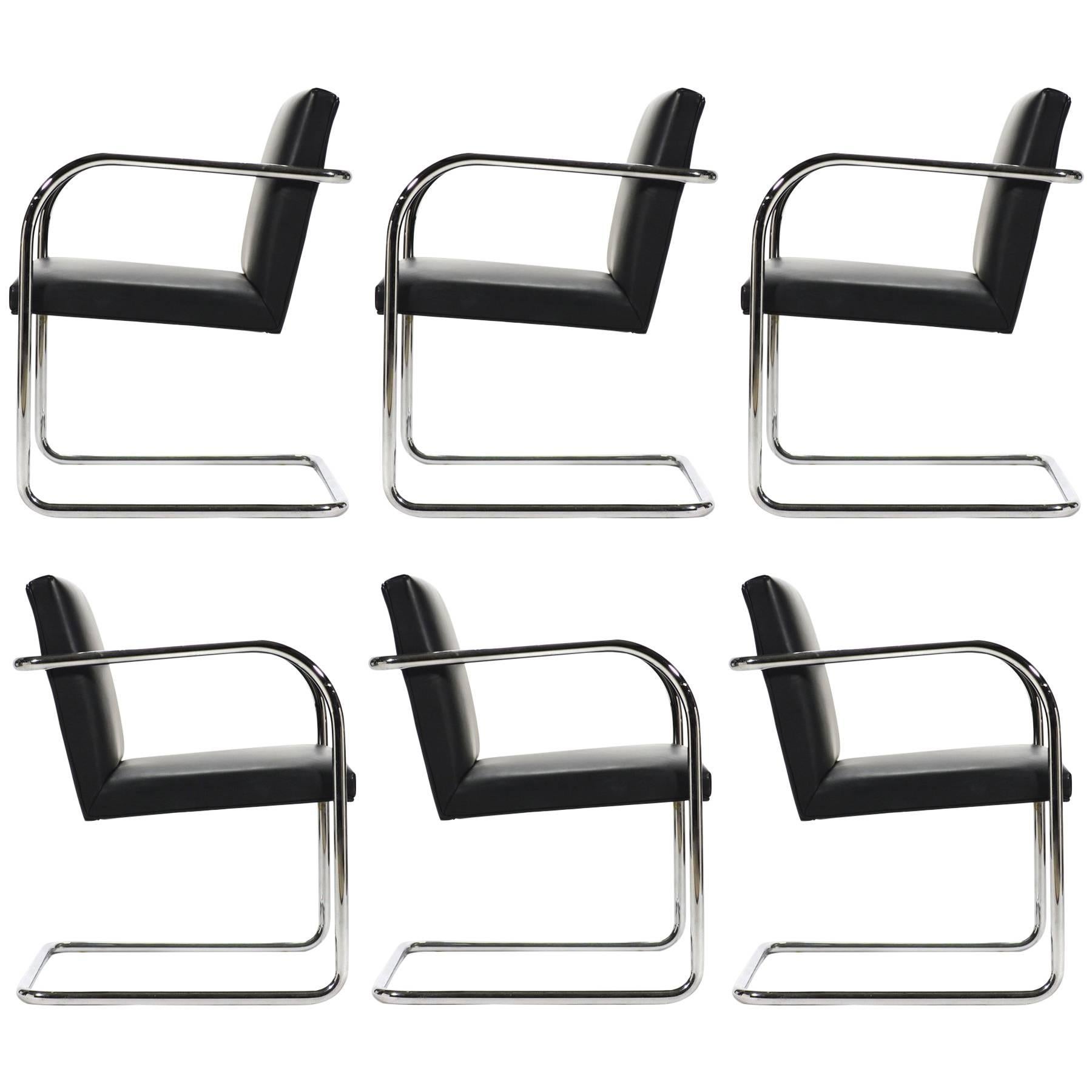 Mies Van Der Rohe Set of Six Brno Chairs