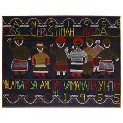 South African Beaded Pictorial, Dated 1955
