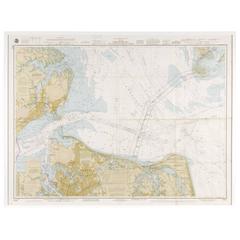 Vintage Map of Chesapeake Bay