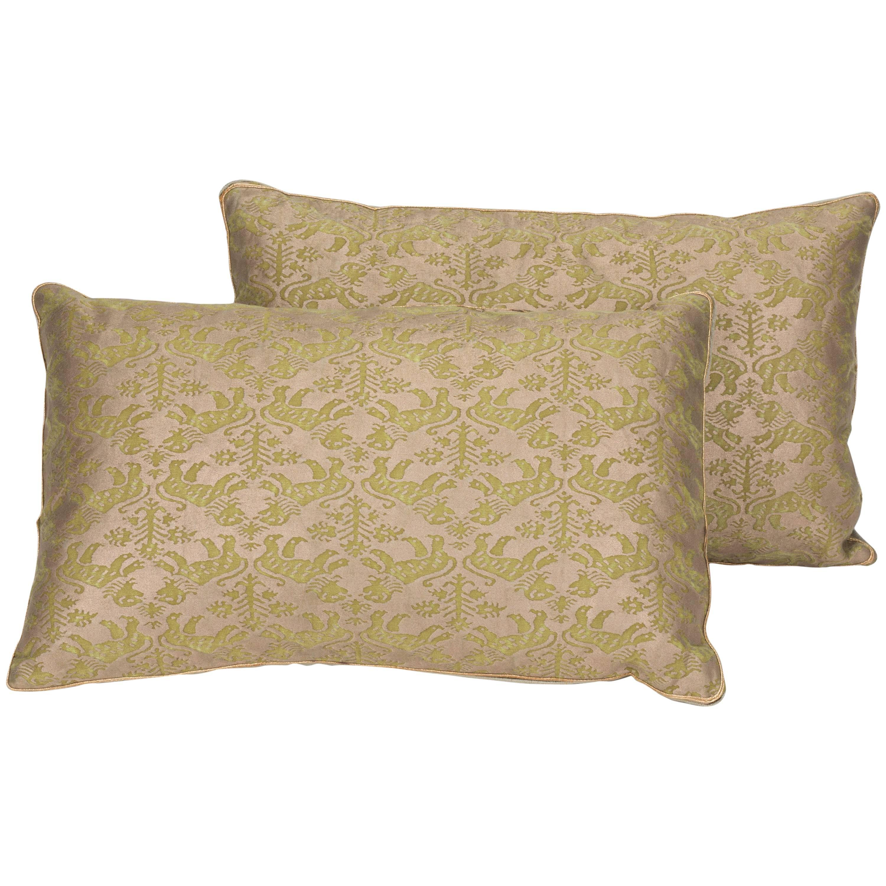 Fortuny Pillows, pair For Sale