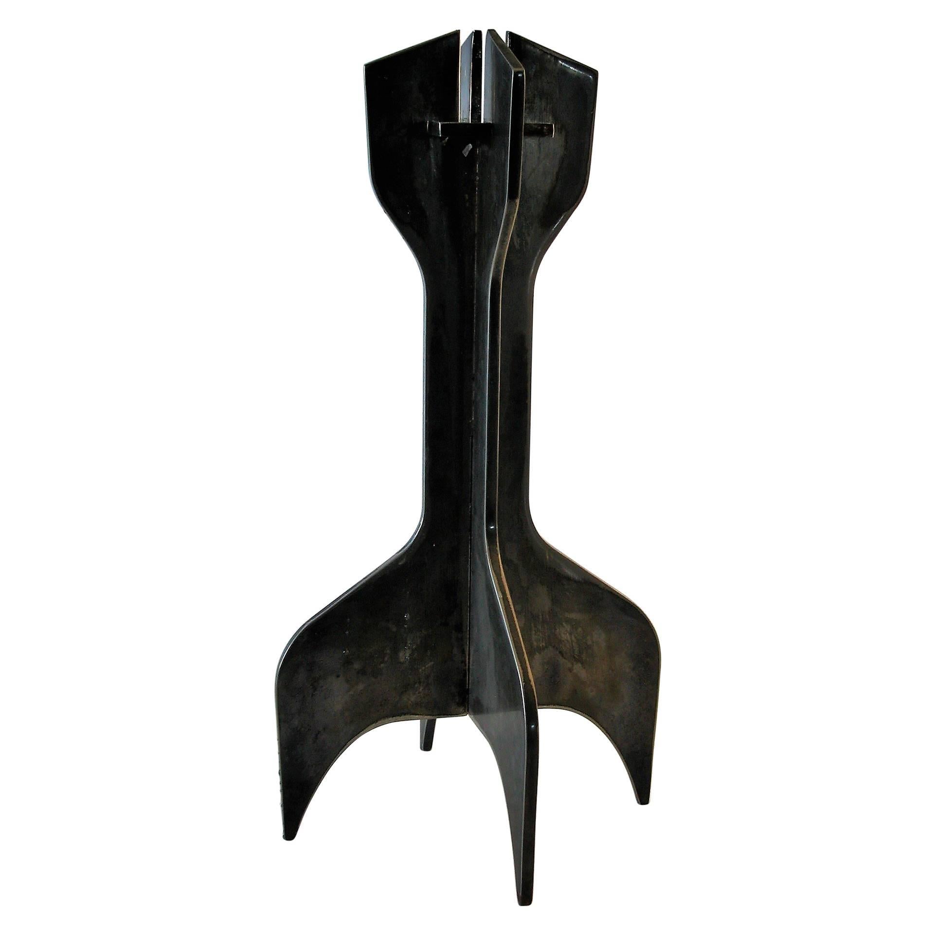 Silver Plated Candle Stick by Marcel Breuer for Gavina For Sale