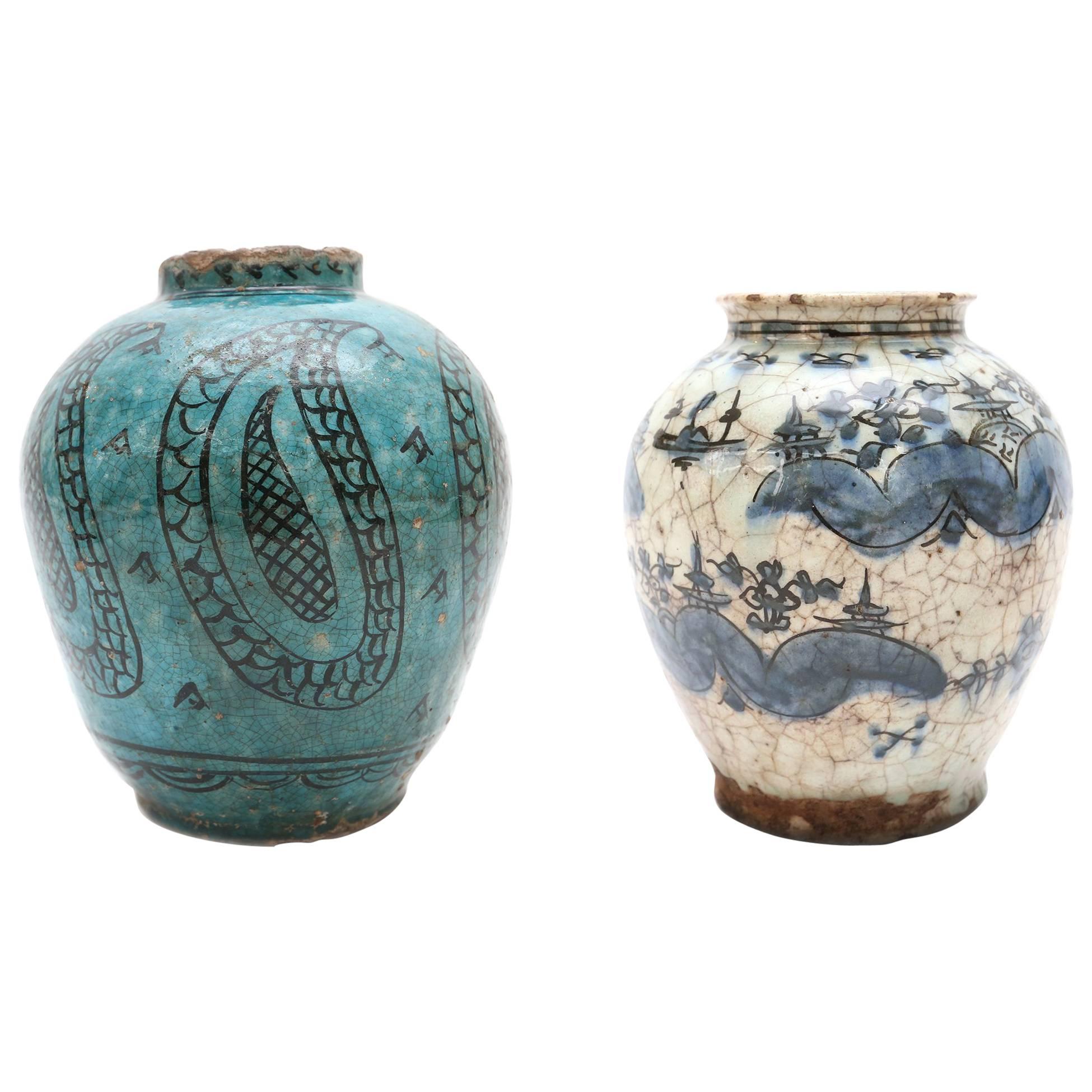 Antique 18th Century Oriental Ceramic Vases