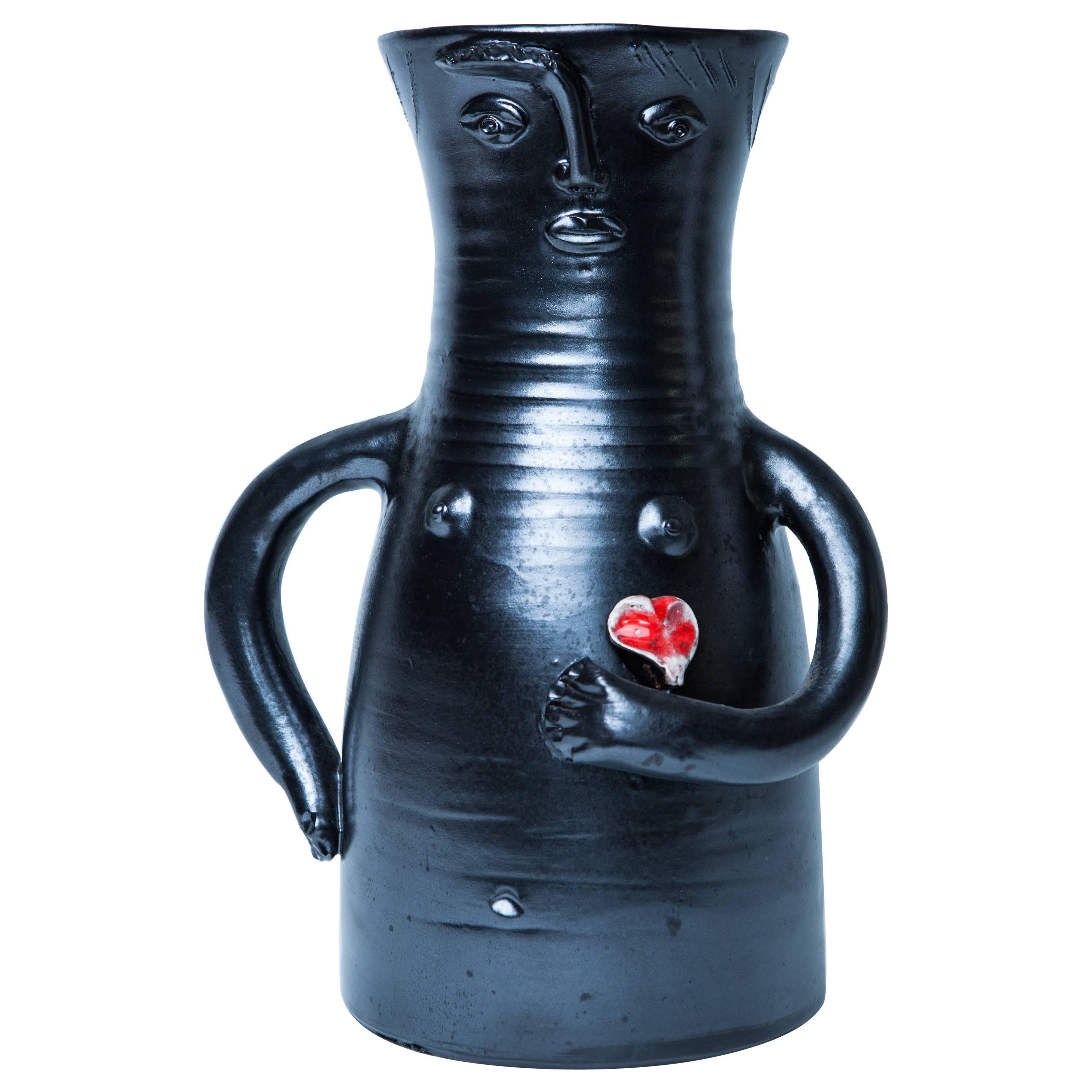 Robert and Jean Cloutier Black Vase, circa 1960, France