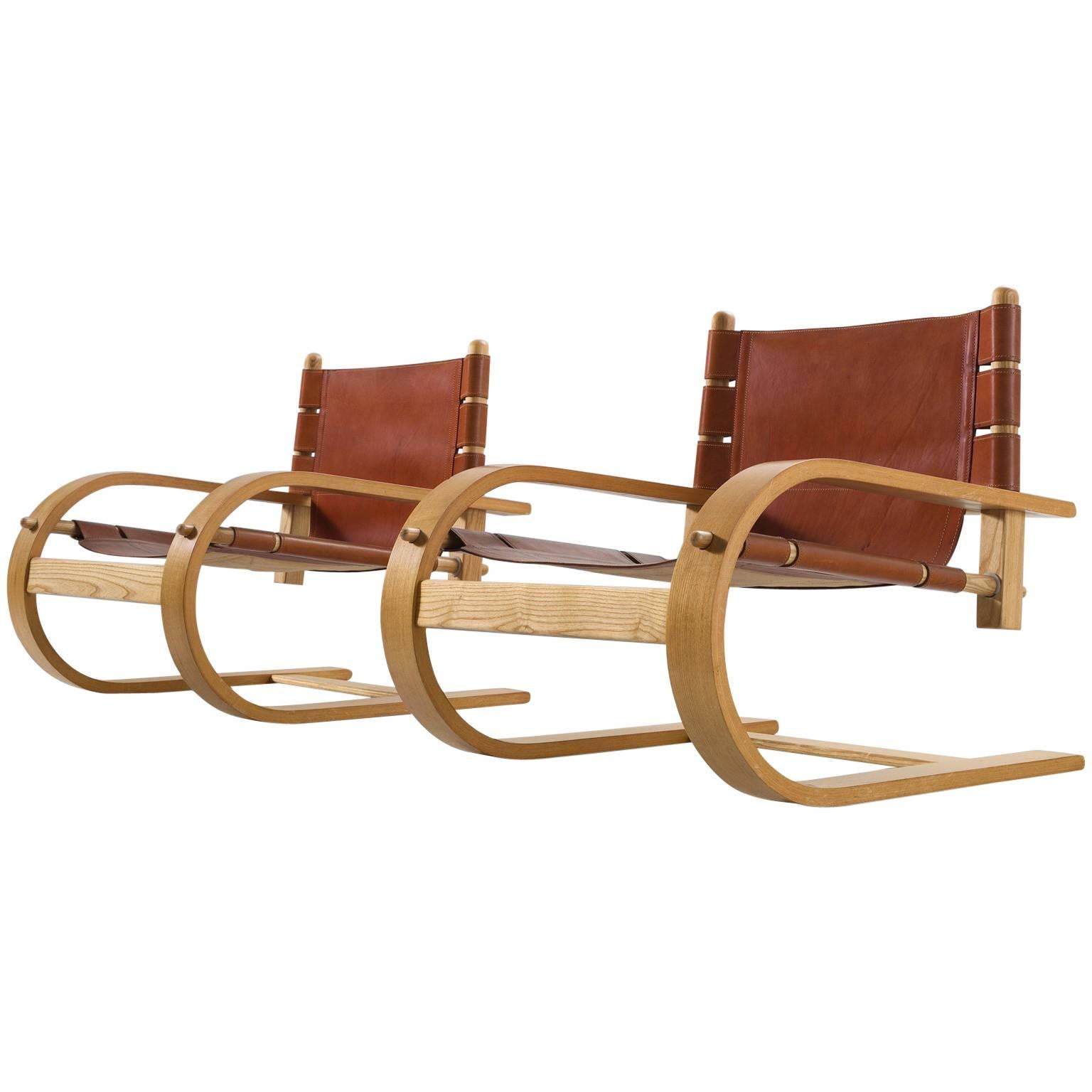 Two Scacciapensieri Chairs by Poltronova