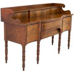 Antique Regency Mahogany Sideboard of Serpentine Form