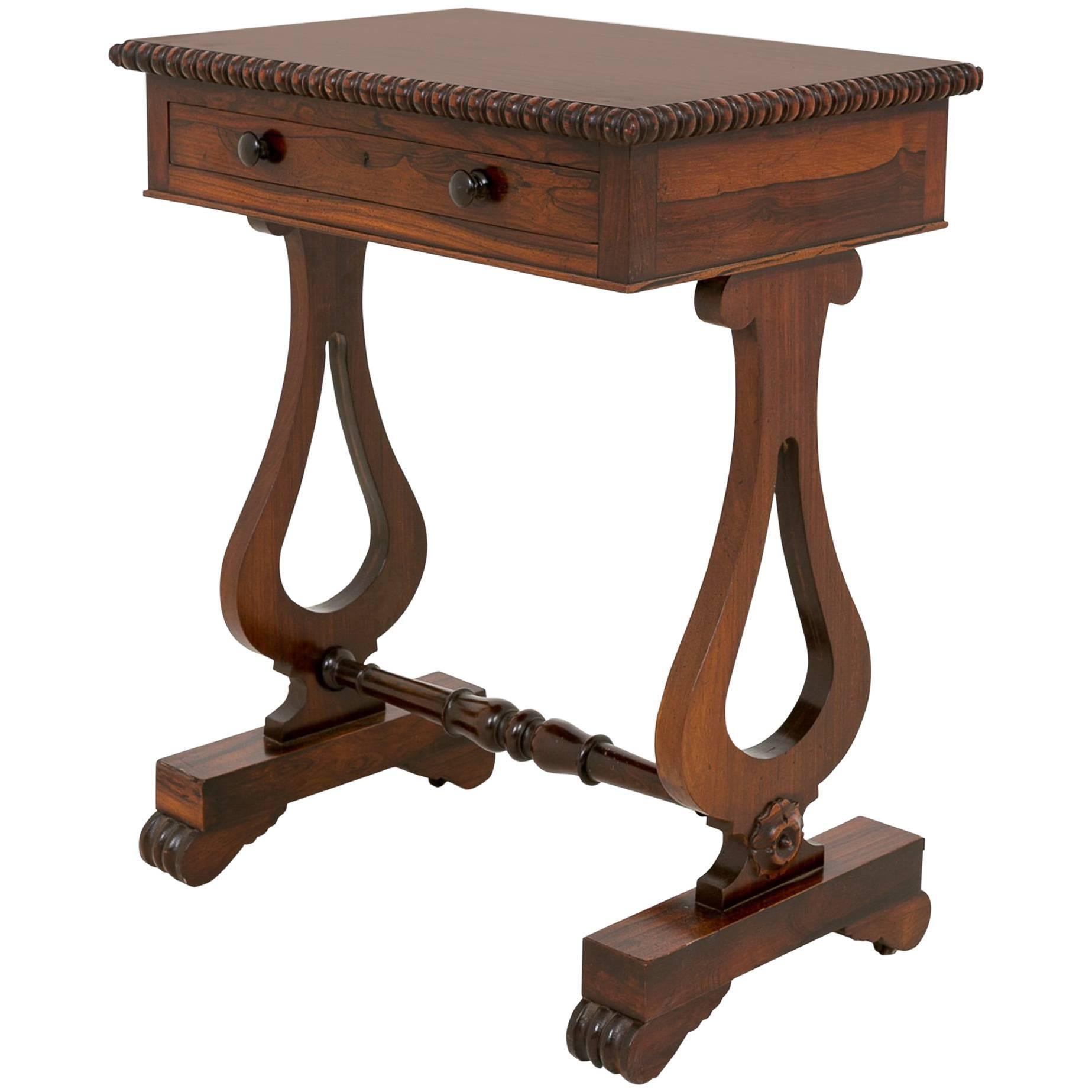 William IV Rosewood Side Table For Sale