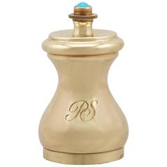 Retro 1970s Yellow Gold Pepper Grinder