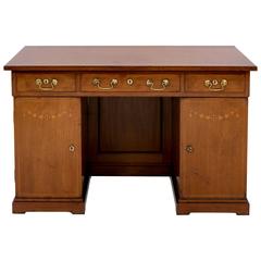 Antique French Inlaid Mahogany Desk