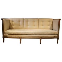 French Louis XVI Style Sofa in Original Paint