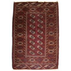 Antique Yomut Turkmen Rug of Classic Design