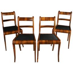 Antique 19th Century Set of Biedermeier Chairs
