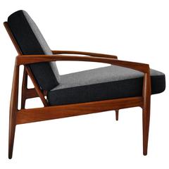 Chaise "couteau de papier" de Kai Kristiansen en bois de rose