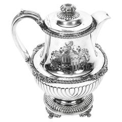 Antique Sterling Silver Coffee Pot by Paul Storr, London, 1817