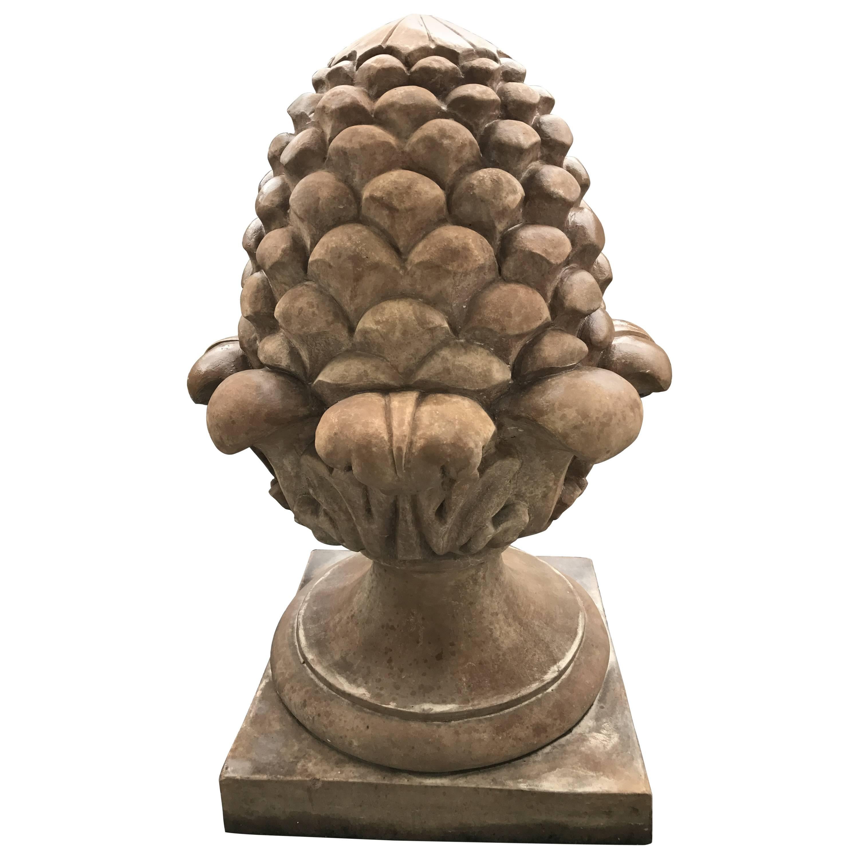 Terracotta Pine Cone For Sale