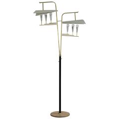 Very Rare Italian Floor Lamp Attributed Arredoluce, Italy, 1950 12