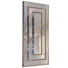 Vintage Large Op Art Wall Mirror
