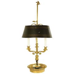 Antique Large 19th Century Ormolu Bouillotte Lamp 'à la greque'
